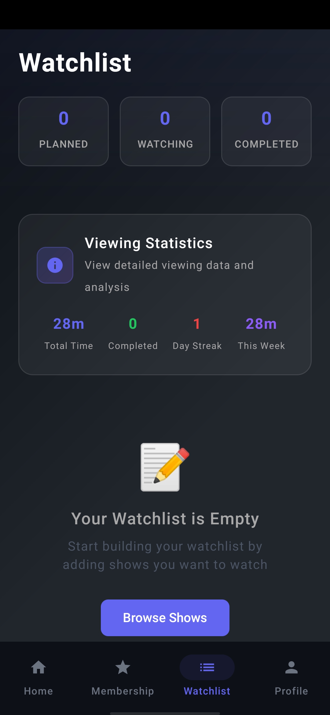 HUPA Watchlist - Personal viewing list