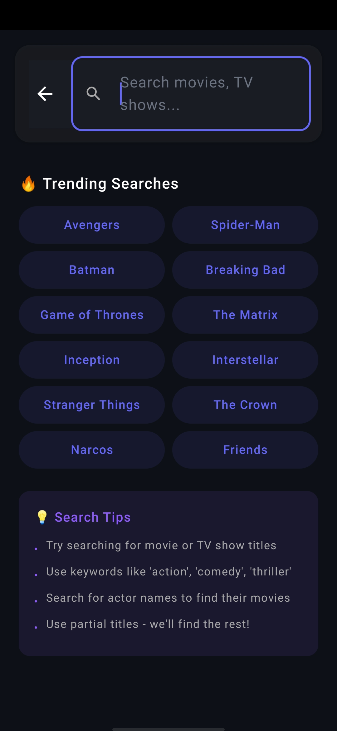 HUPA Search - Find movies and shows